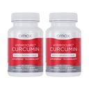 Omax3 2 Pack- HydroCurc Kurkuma Curcumin Softgels, hochverfügbares MCT-Öl Nanopartikel für Potenz & Absorption, Gelenkgesundheit, 120 Softgels