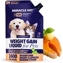 Miracle Vet High-Calorie Gewicht Gainer für Hunde & Katzen - Multivitamin Nahrungsergänzung Gel, Omega Fish Oil, Calcium - Welpen, Senior, Prenatal Katze & Hunde Vitamine, Nahrungsergänzungsmittel für Gewichtszunahme
