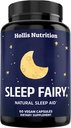 Aide naturelle au sommeil SLEEP FAIRY 500mg Magnésium Glycinate, Mélatonine 10mg, L-Theanine, B6, 5-HTP, GABA, racine valériane et ashwagandha