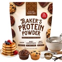 Baker's Protein Powder Pure Natural Protein Blend, Whey Isolate, Whey Concentrate, Casein, Gluten Free, keine Süßungsmittel, Unflavored, 17.1 Unze, zum Backen von hohem Protein Low Calorie Snacks