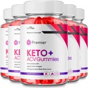 Premier Keto ACV Gummies - Offizielle Formel, Premier Keto Gummies Blast Plus für maximale Stärke mit Apple Cider Vinegar 1000MG, ACV Keto Premier Supplement Vitamin B12 Folate Beet Root (5 Pack)