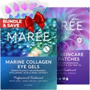 MAREE Eye Gels & Acne Сlearing Devices Bundle - Under Eye Gels for Puffy Eyes and Dark Circles, Hydrocolloid Acne Therapy Device - Marine Collagen & Hyaluronsäure, Green Algae Extract & Tea Tree Oil