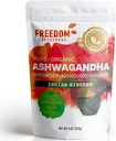 Bio Ashwagandha Root Pulver-Extrakt aus Indien - Ein Potent Adaptogen & Premium Spüren Sie gute Veda Vitamin-Ergänzung für Haarwachstum und Größe - Vegan und Glutenfrei - 8oz
