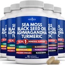 NEU AGE Sea Moss Black Seed Oil Ashwagandha Turmeric Bladderwrack Burdock - mit Manuka, Honey Dandelion, ACV Black Pepper Gluten Free