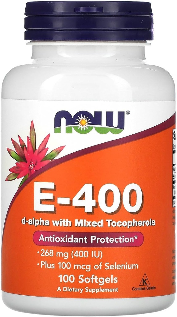 Jetzt Lebensmittel E-400 D-Alpha mit gemischten Tocopherolen, 268 mg (400 IU), 100 Softgels