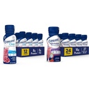S'assurer que la boisson de nutrition liquide est claire, 0g de graisse, 8g de protéines, grenade de myrtilles, 10 Fl Oz (paquet de 12), bouteille, sans gluten et s'assurer de la haute teneur en protéines de la fraise Nutrition Shake, 24 Pack