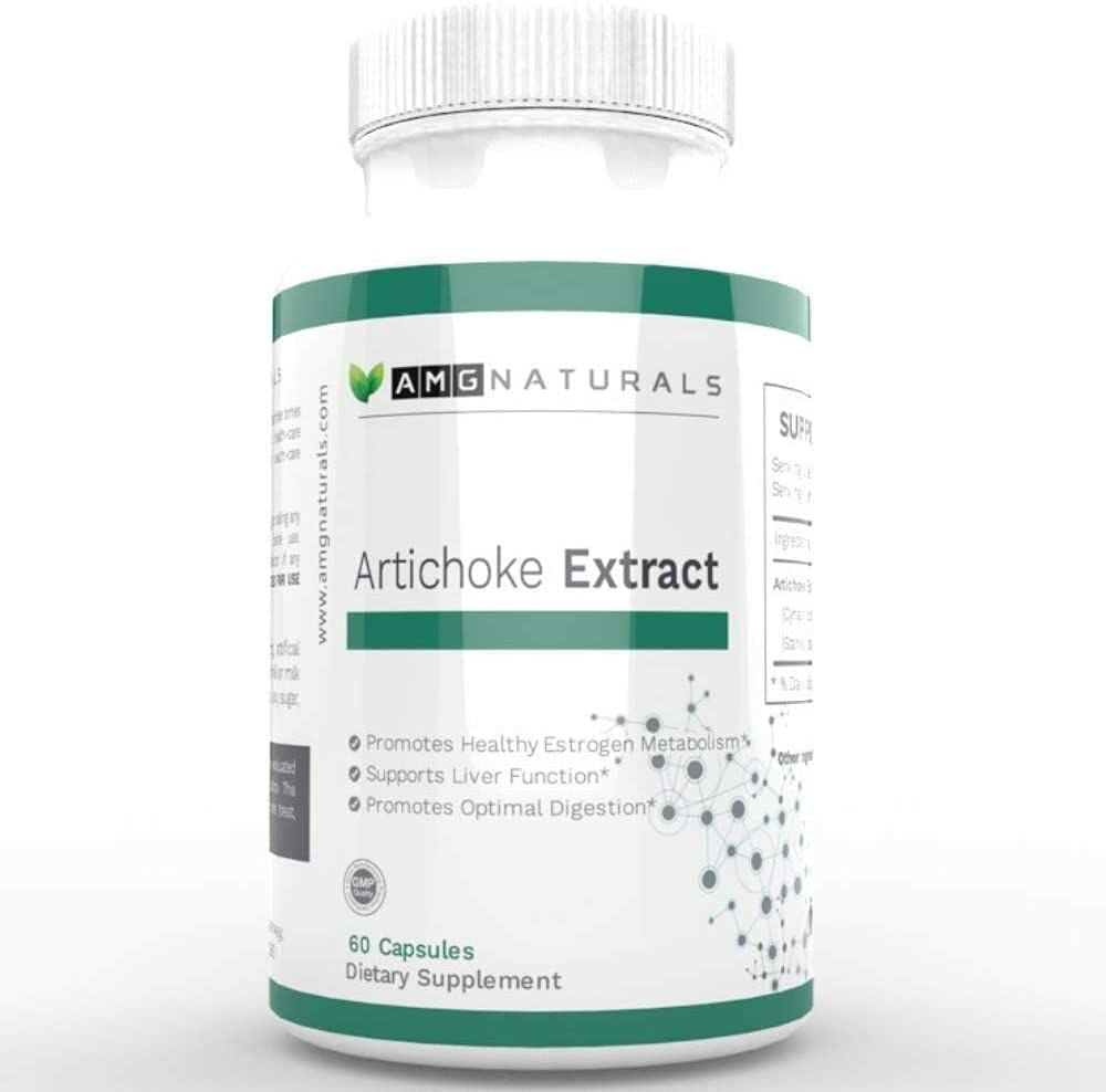 Capsules d'extrait d'artichaut 7 mg de cynarine Feuille d'artichaut d'artichaut Supplément de soutien du foie pour le flux biliaire, la digestion et le métabolisme des estrogènes