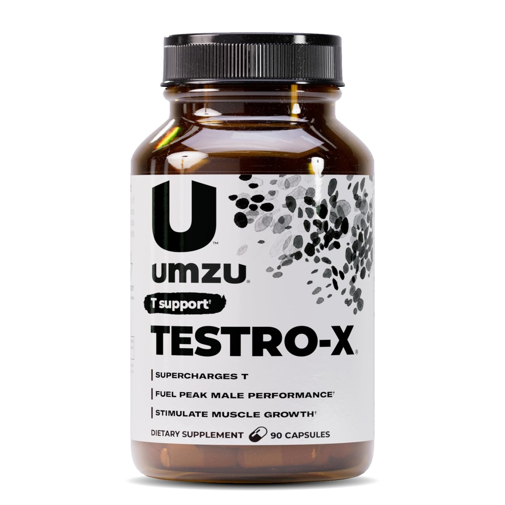 UMZU Testro-X Ergänzung für Männer – 90 Kapseln für 30 Tage Versorgung – Unterstützt Energie, Fokus, Kraft & Muskel-Recovery – mit Ashwagandha & Zink – Natural Men’s Wellness Support Formel