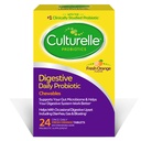 Culturelle Digestive Health Daily Probiotic Chewables, probiotique pour les hommes et les femmes, la souche probiotique la plus étudiée cliniquement, 10 milliards d'UFC, soutient la diarrhée occasionnelle, le gaz et le ballonnement, 24 Nombre