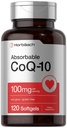 Horbäach CoQ10 100mg Softgels | 120 Count | Non-GMO und glutenfreie Ergänzung