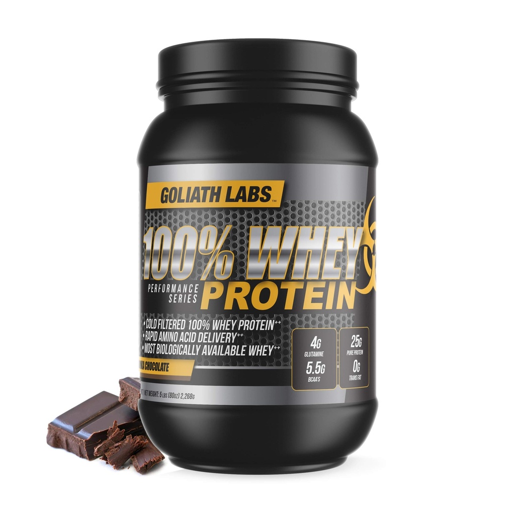 Goliath Labs 100% Whey Protéine Poudre 5 lb (Chocolate)