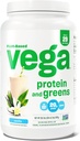 Vega Protein and Greens Protein Powder, Vanilla - 20g Plant Based Protein Plus Veggies, Vegan, Non GMO, Pea Protein für Frauen und Männer, 1.9lbs