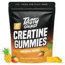 TASTY GAINS Creatine Gummies - 90g Creatine Monohydrate - Workout-Ergänzungen - Muskel- und Bruststärke für Männer und Frauen bauen - Made in USA - Non GMO - Vegan Friendly (Large, Ananas Mango)