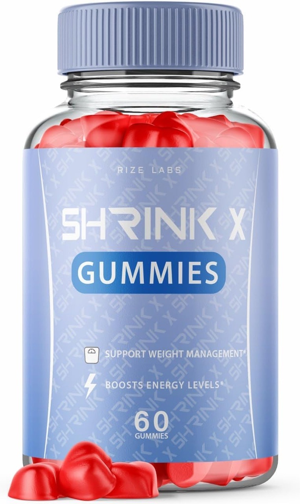 Shrink X - Garnelen X Gummigewichtsverluste, Garnelen X Keto ACV Ergänzung, Keto + ACV Gummy, Garnelen X Maximale Stärke Belly Fat Gomitas, ShrinkX Gummy Bears Bewertungen (60 Gummi)