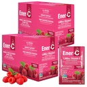 Ener-C Multivitamin Drink Mix - Vitamin-Packets für Wasser, Elektrolyte Pulver-Packets, Vitamin Drink Mix, Hydration Liquid Mix, Immun Booster für Erwachsene, Gesunde Energie - Raspberry, 60 Count