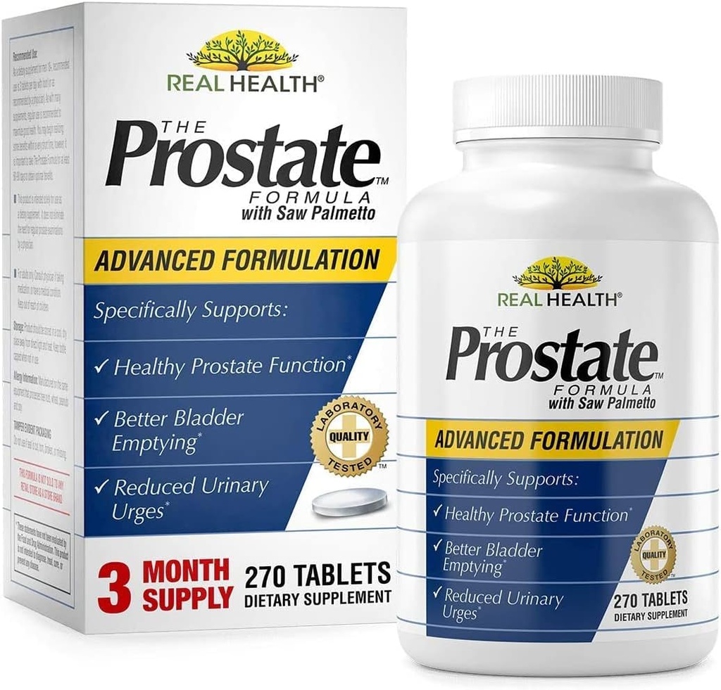 Real Health Prostate Formel mit Säge Palmetto 270-Tabellen von EMERSON HEALTHCARE