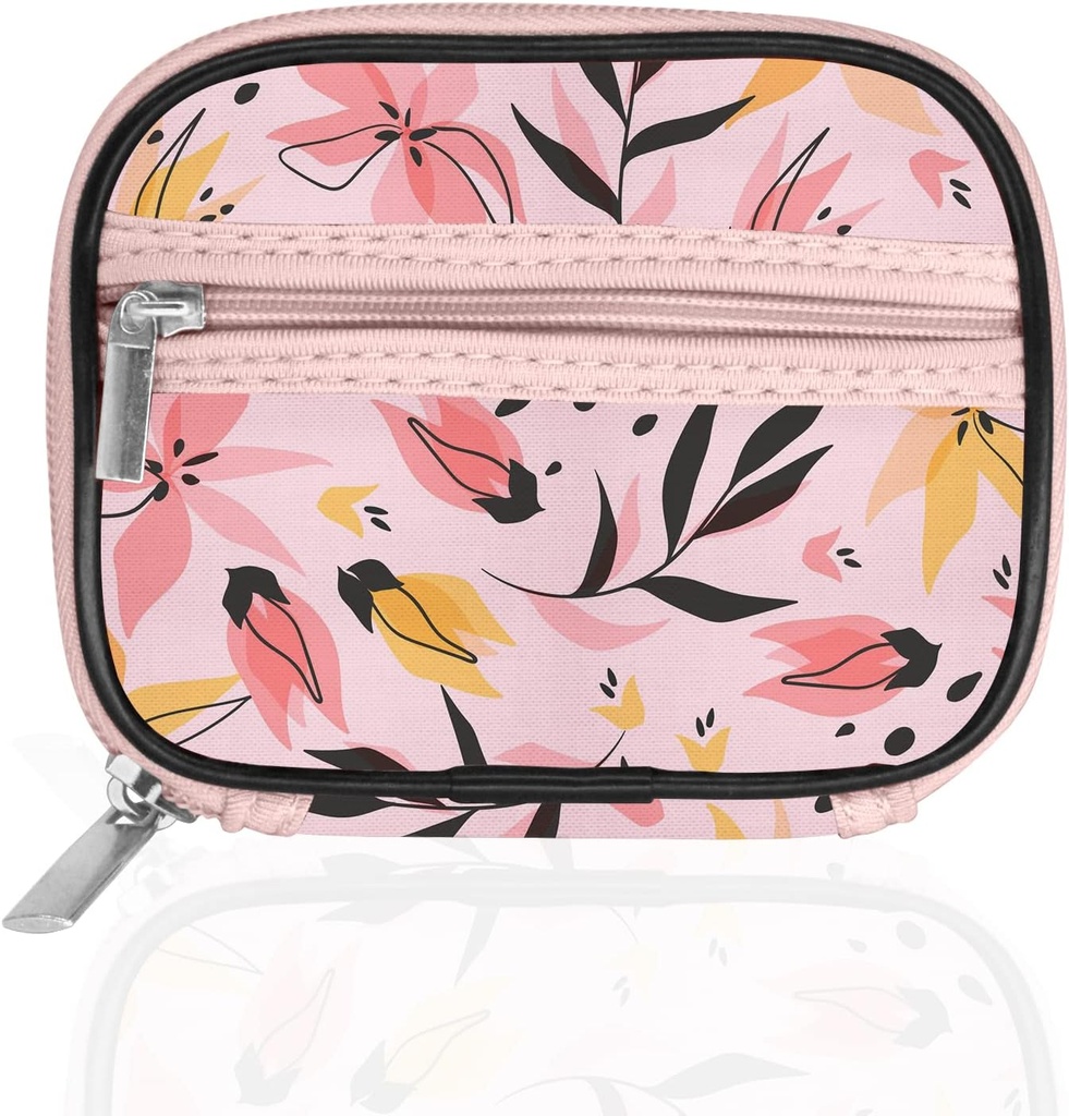 Serfeymi Wochenreise Pille Organizer Pille Case für Geldbeutel mit abnehmbaren 7 Tage Pille Box, Modische Reise Medizin Organizer Pille Behälter für Medizin, Vitamin, Supplement - Pink 03