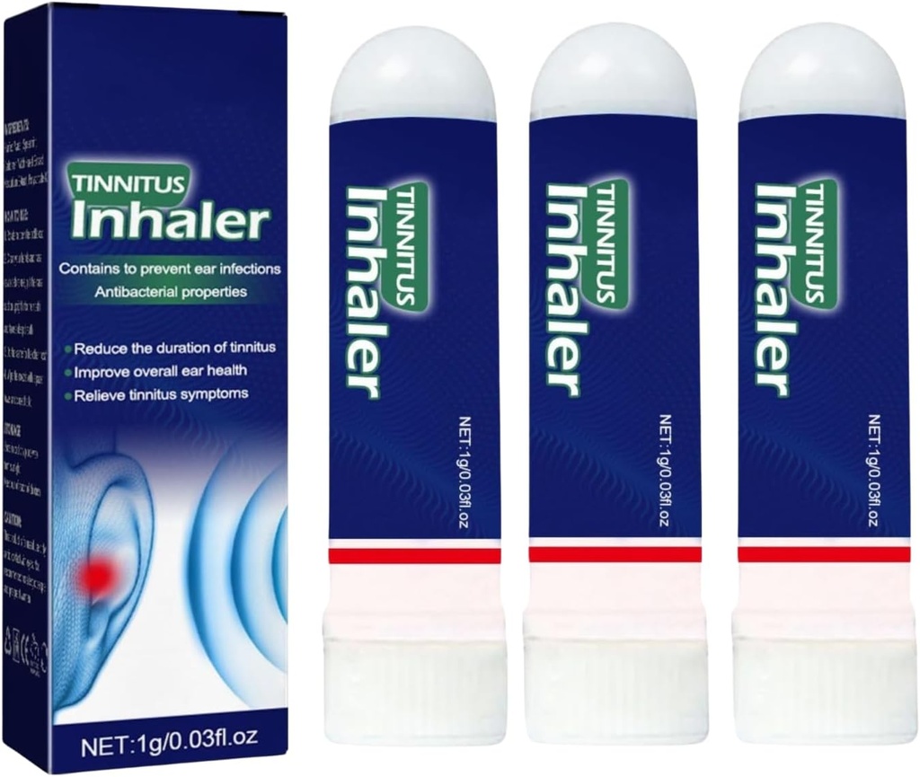 3Pcs Echo Ease Tinnitus Inhalator, Echo Ease für Ohrring, Echo Ease Nose Inhalator für Tinnitus,Tinnitus Inhalator