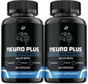 Neuro Plus Brain Supplement, NeuroPlus für Speicherformel, Nero Plus PQQ, um die negativen Auswirkungen von Brain Fog, Neuro+ Kognitive Funktion, Nuero Plus Bewertungen zu reduzieren (2 Pack - 120 Kapseln)