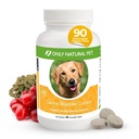 NUR NATURAL PET Canine Bladder Control - Senior Dog Care Supplement - UTI, Urinary Tract Health, Incontinence Support w/Cranberry Extract | Pillen, Vitamine, 90 Kautabletten (Natürliche Türkei)