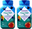 Vitafusion Fiber Well Fit Sugar Free Gummies - 90 ct, Paket von 2
