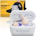 Audien Hearing ATOM PRO 2 Drahtlose wiederaufladbare OTC Hörgeräte, Premium Comfort Design und fast unsichtbar