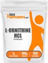 BulkSupplements.com L-Ornithin HCl Pulver - Ornithin-Ergänzung, Aminosäure-Ergänzung - Glutenfrei, 1g pro Servierung, 100g (3,5 oz) (Pack von 1)