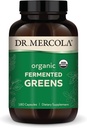 Dr. Mercola Organic Fermented Greens, 30 Servierungen (180 Kapseln), Nahrungsergänzungsmittel, Unterstützt Immungesundheit, Non-GMO, zertifiziert USDA Organic