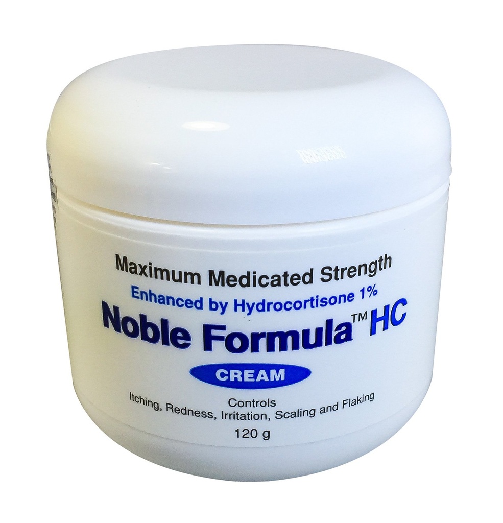 Formule Noble 1% Crème Hydrocortisone avec 25% Pyrithione Zinc (Znp), 4 oz