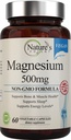Nature's Potent Magnesium Supplements | Magnesium Citrat & Magnesiumoxid 500mg | Vegan Magnesium Supplement für Damen & Herren | USA Made Magnesium for Sleep Support - 60 Veggie Capsules