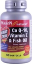 Mason Natural Co Q-10, Vitamin E und Fischöl, 60 Softgels (Pack von 2)