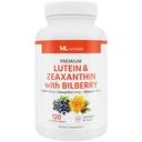 ML Naturals Premium Lutein & Zeaxanthin mit Bilberry 120 Gemüsekapseln. Lutein 40 mg, Zeaxanthin 5 mg und Bilberry 100 mg. Premium-Qualität. Gesunde Augen & Vision, NSF-zertifiziert & cGMP-Compliant