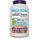 Webber Naturals Wild Salmon & Fish Oil 1000 mg (EPA 180 DHA 120) Bonusgröße 150+30 Softgels