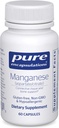 Pure Encapsulations Manganese (Aspartate/Citrate) | Hypoallergene Trace Mineralische Ergänzung für Connective Tissue und Knochen | 60 Kapseln