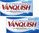 Vanquish Extra Strength Mal de tête et soulagement de la douleur, avec l'acétaminophène, l'aspirine et la caféine.