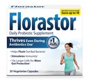 Probiotiques Florastor pour la santé digestive et immunitaire, 20 Capsules, Probiotiques pour les femmes et les hommes, double action aide à éliminer les mauvaises bactéries et booste le bien avec notre souche unique Saccharomyces boulardii