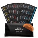 Live Bearded Beard Oil and Butter Grooming Kit Sample Pack mit Comb, Bonus Geschenk - All-Natural Ingredients Shea, Argan, Jojoba - Growth Support - Made in the USA