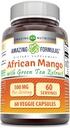 Erstaunliche Formeln African Mango mit Green Tea Extract Supplement | 500 Mg pro Servieren | 60 Veggie Kapseln | Non-GMO | Gluten-Free | Made in USA