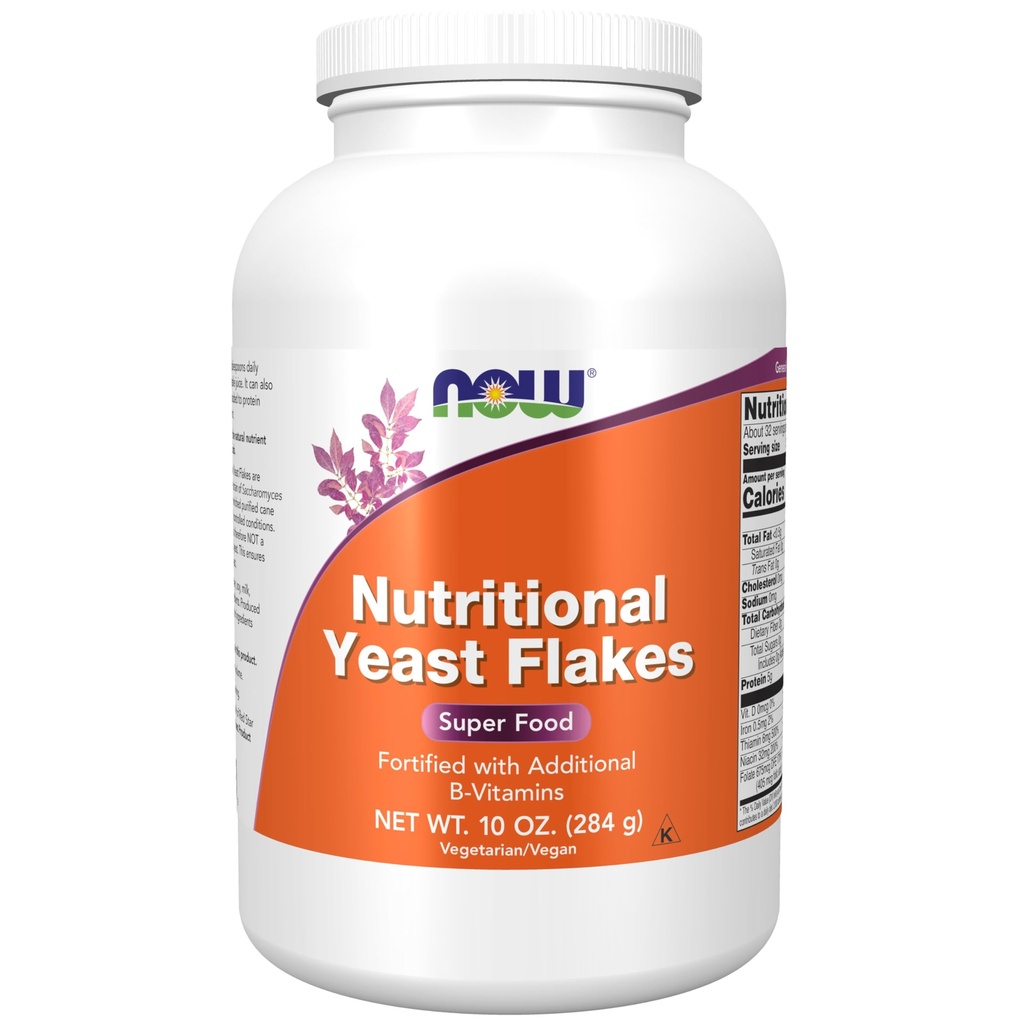 JETZT Nahrungsergänzungsmittel, Nahrungsergänzungsmittel Hefeflakes, mit zusätzlichen B-Vitaminen, Super Food, 10-Ounce