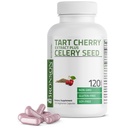 Bronson Tart Cherry Extract + Celery Seed Capsules - Leistungsstarke Uric Acid Cleanse, Joint Mobility Support & Muscle Recovery Supplement - Non GMO Formula, 120 Vegetarische Kapseln