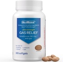 ValuMeds Gas Relief für Erwachsene Simethicone | Relieve Bloating, Pain, Discomfort und Unregelmäßigkeit | Vergleichen Sie mit Active Ingredient in PHAZYME und Gas-X (365 Count - 180mg)