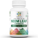 Bio Aura Neem Kapseln. 100% Pure und Potent. Raw Green Whole Superfood. Hergestellt mit ganzer Spectrum Neem Blätter. Miracle Detoxifying Agent. Radiant Skin und Immunität.
