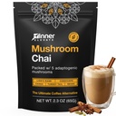 Chai de Champignons Inner Élevé - Ultime Alternative de Café - Thé de Champignon Adaptogène avec Mane de Lion, Cordyceps, Chaga, Reishi, Turquie Tail (35 portions)