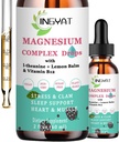 5-in-1 Magnesium Tropfen - 1000mg Magnesium Glycinat, L-Threonat, Citrat,Taurat,Malat und l-Theanin - Hohe Absorption Magnesiumflüssigkeit