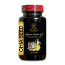 Supplément de graines CHIA - Haute fibre et protéines avec supplément Oméga-3, vitamine de graines de chia, huile de graines de chia végétalien, softgels de graines de chia - 1 bouteille