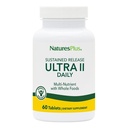 NaturesPlus Ultra II Daily - 60 comprimés - Multivitamine avec des aliments entiers pour le bien-être global - Soutient l'énergie et la santé immunitaire - Libération prolongée - 60 portions