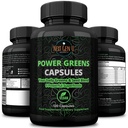 Super Greens - Immunsystem-Unterstützung - 500 mg 120 Vegan Kapseln - Superfoods for Daily Booster - Gesunde Keto-Mischung mit Acai, Wheatgrass, Guarana, Chlorella, Flaxseed, Matcha, Maca - von NextGenU
