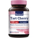 Bonawell Tart Cherry Kapseln 60:1 Extrakt, 30000 mg Stärke, Hergestellt aus Montmorency Tart Kirschen, Leistungsstarke Uric Acid Cleanse, 2 Monate Versorgung, 60 Kapseln