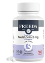 FREEDA Melatonin 2mg Sugar-Free Chewables – Natürliche Schlafhilfe für Erwachsene & Kinder – Vegan, Kosher, Glutenfrei, Non-GMO, Easy Bedtime Support – 240 Tablets