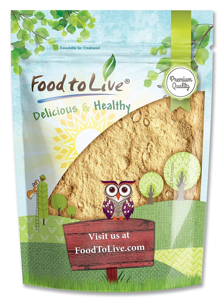 Nourriture pour vivre en poudre de maca jaune, 8 onces – Racine de maca cru, végétalien, casher, kéto, non gélatinisé, en vrac, riche en vitamine C